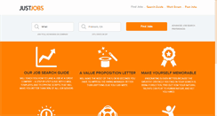 Desktop Screenshot of justjobs.com